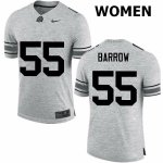 NCAA Ohio State Buckeyes Women's #55 Malik Barrow Gray Nike Football College Jersey BMW2545CJ